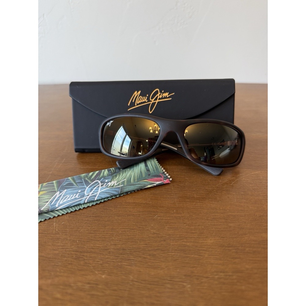 Maui Jim Unisex Kipahulu 59mm Matte Tort Rubber Polarized Sunglasses H279-10MR